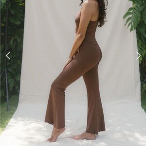 Indigo Luna Chocolate Agni Flare Yoga Pants